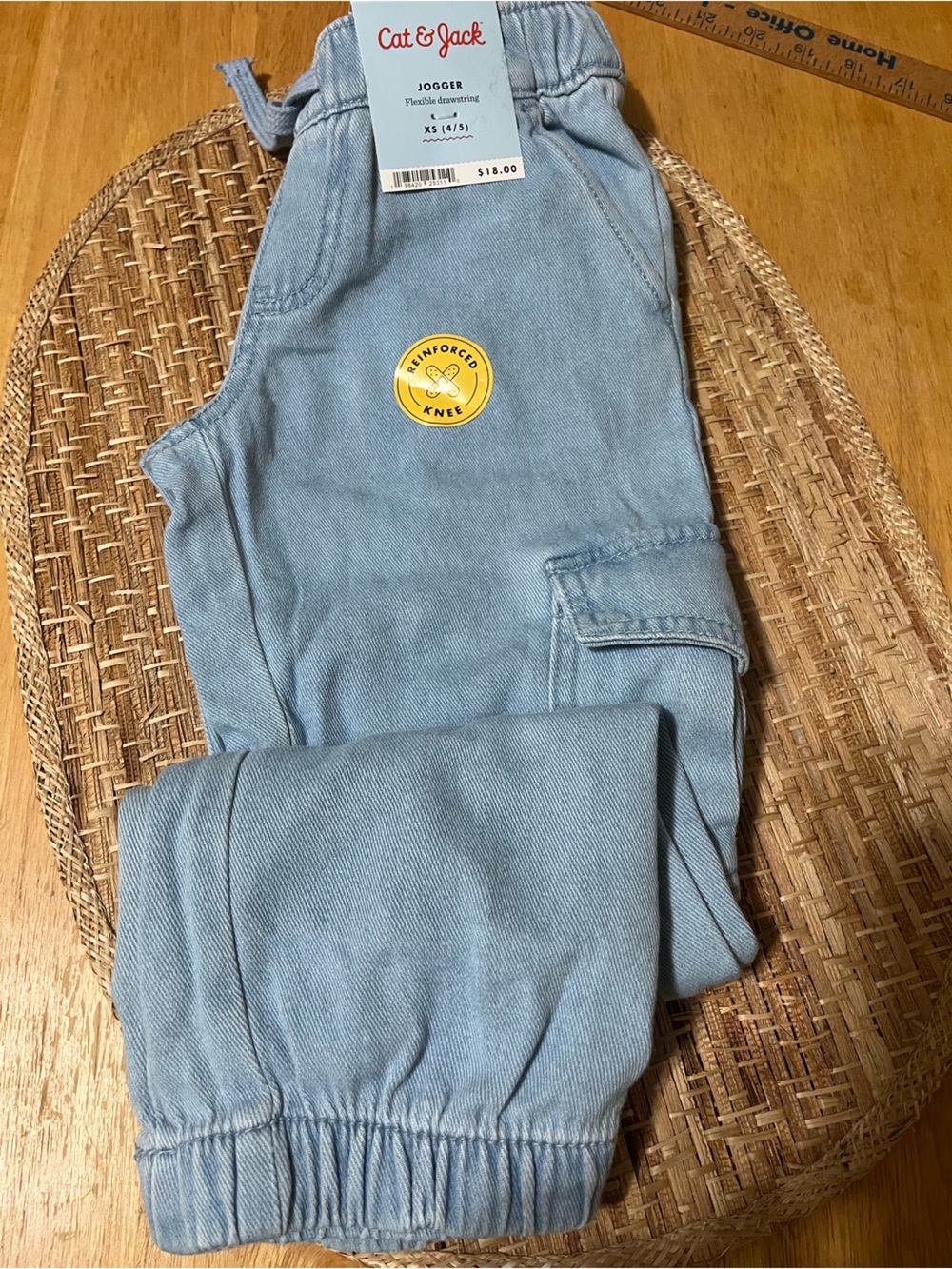 Cat & Jack Light Blue Kids Jogger Cargo Pants